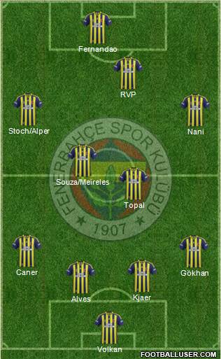 Fenerbahçe SK Formation 2015
