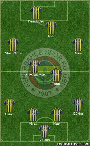 Fenerbahçe SK Formation 2015
