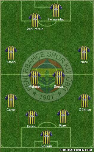 Fenerbahçe SK Formation 2015