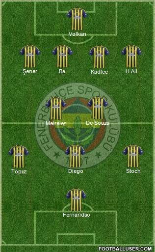 Fenerbahçe SK Formation 2015