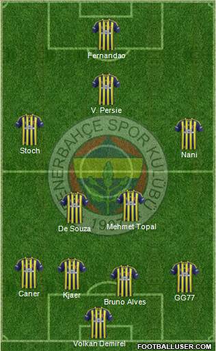 Fenerbahçe SK Formation 2015