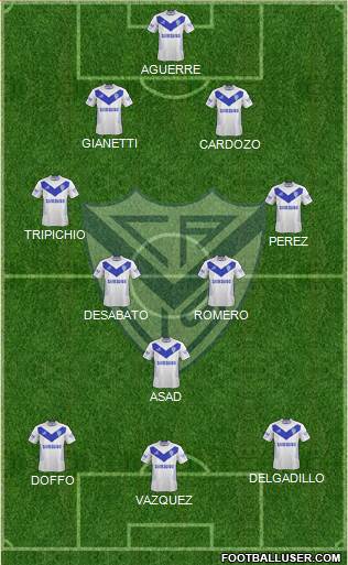 Vélez Sarsfield Formation 2015