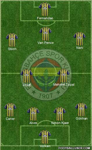 Fenerbahçe SK Formation 2015
