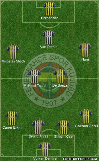 Fenerbahçe SK Formation 2015