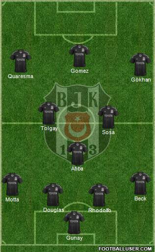 Besiktas JK Formation 2015