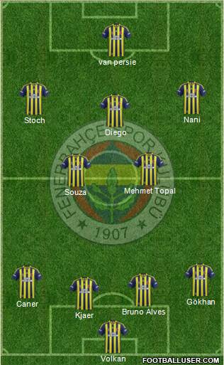 Fenerbahçe SK Formation 2015