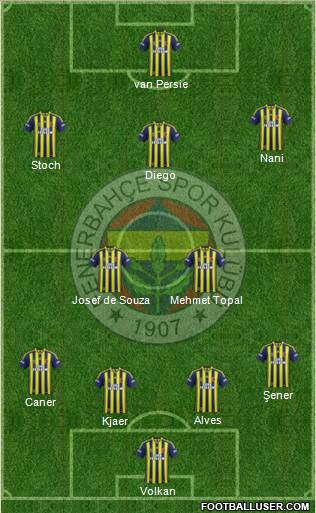Fenerbahçe SK Formation 2015
