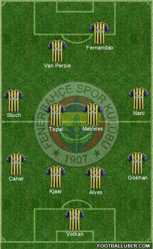 Fenerbahçe SK Formation 2015