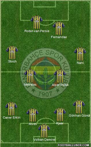 Fenerbahçe SK Formation 2015