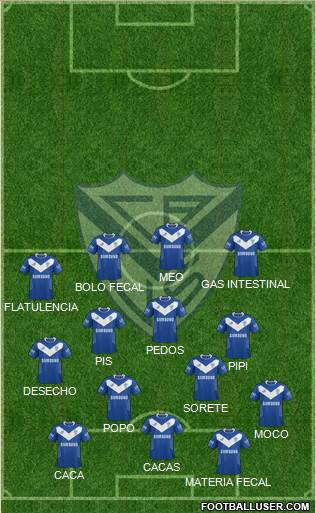 Vélez Sarsfield Formation 2015