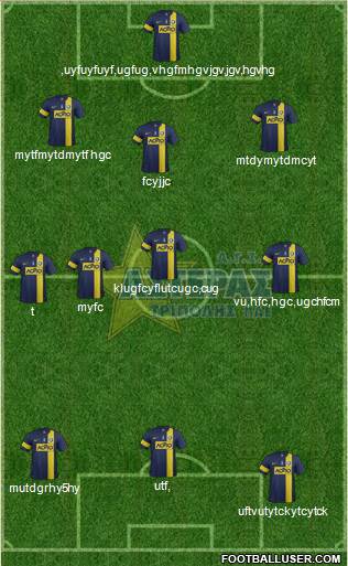 AGS Asteras Tripolis Formation 2015