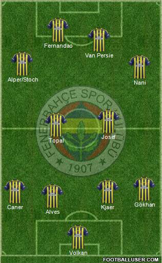 Fenerbahçe SK Formation 2015
