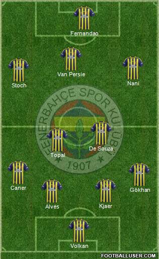 Fenerbahçe SK Formation 2015