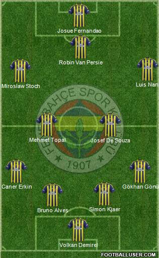 Fenerbahçe SK Formation 2015