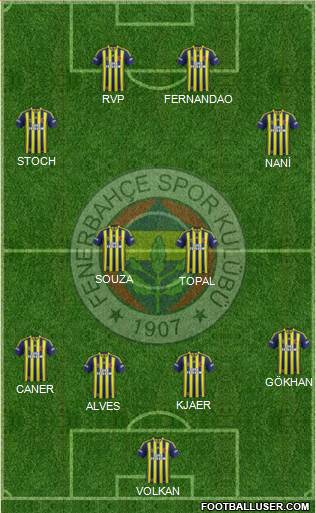 Fenerbahçe SK Formation 2015