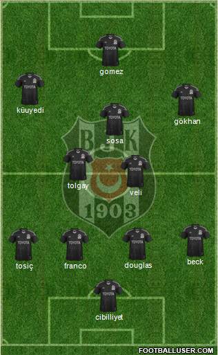 Besiktas JK Formation 2015