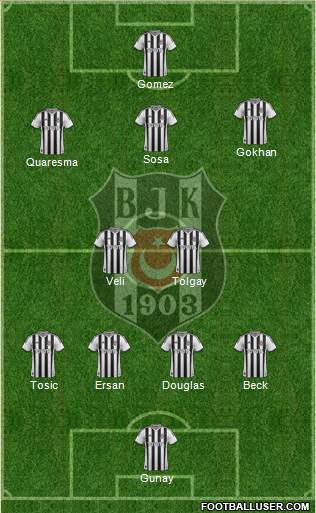 Besiktas JK Formation 2015