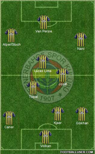 Fenerbahçe SK Formation 2015