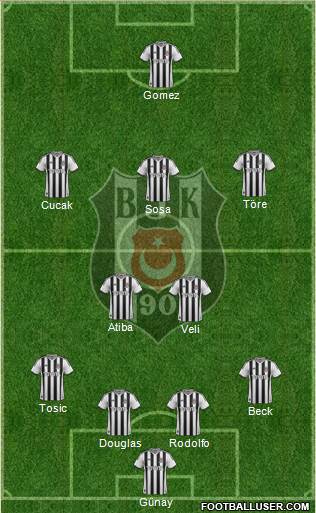Besiktas JK Formation 2015
