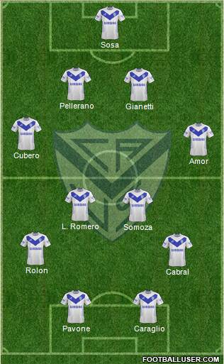 Vélez Sarsfield Formation 2015