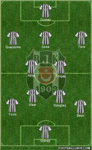 Besiktas JK Formation 2015