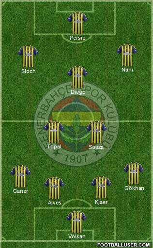 Fenerbahçe SK Formation 2015