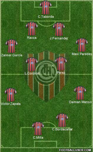 Chacarita Juniors Formation 2015