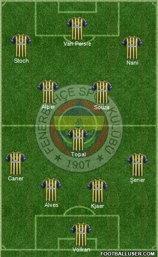 Fenerbahçe SK Formation 2015