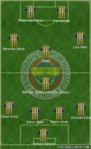Fenerbahçe SK Formation 2015