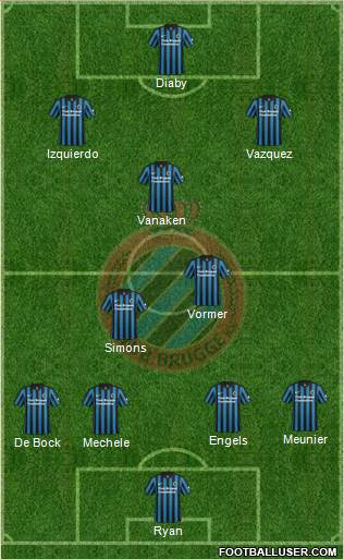 Club Brugge KV Formation 2015