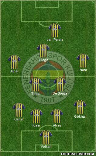 Fenerbahçe SK Formation 2015