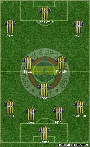 Fenerbahçe SK Formation 2015