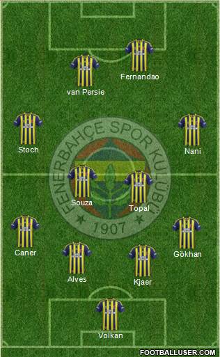 Fenerbahçe SK Formation 2015
