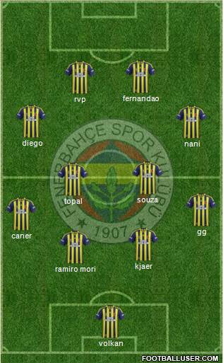 Fenerbahçe SK Formation 2015
