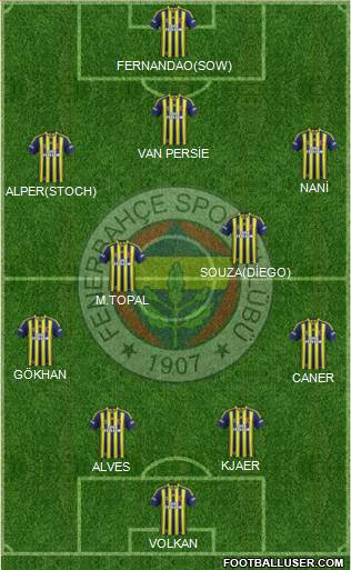 Fenerbahçe SK Formation 2015