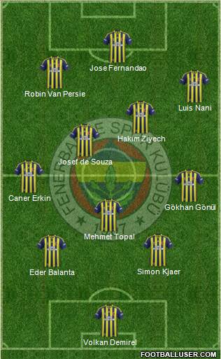 Fenerbahçe SK Formation 2015