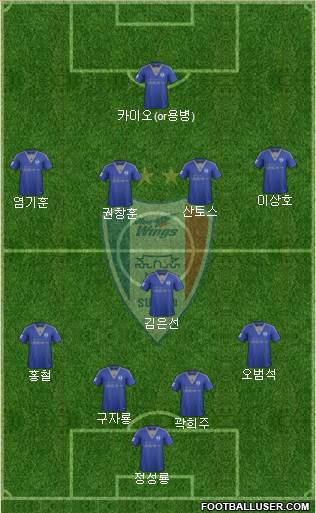 Suwon Samsung Blue Wings Formation 2015