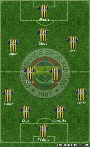 Fenerbahçe SK Formation 2015