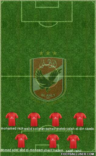 Al-Ahly Sporting Club Formation 2015