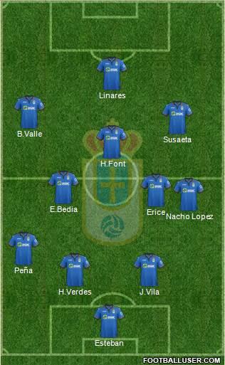 Real Oviedo S.A.D. Formation 2015