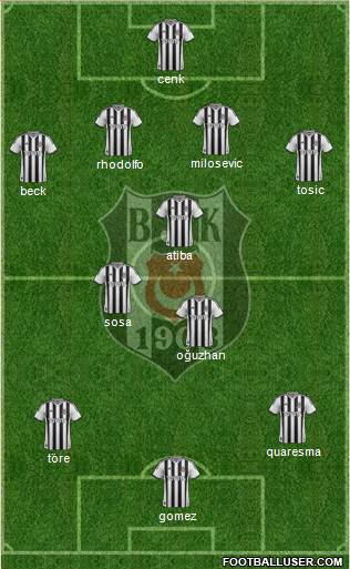 Besiktas JK Formation 2015