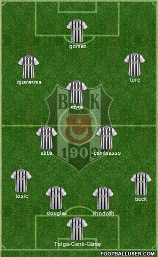 Besiktas JK Formation 2015