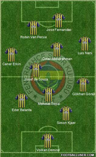 Fenerbahçe SK Formation 2015