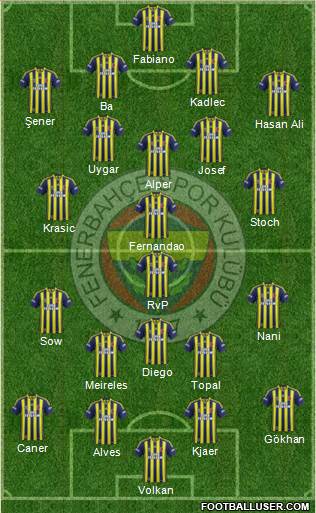 Fenerbahçe SK Formation 2015