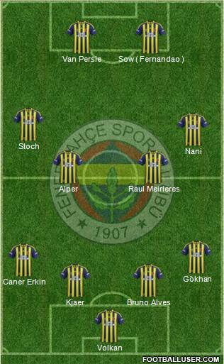 Fenerbahçe SK Formation 2015