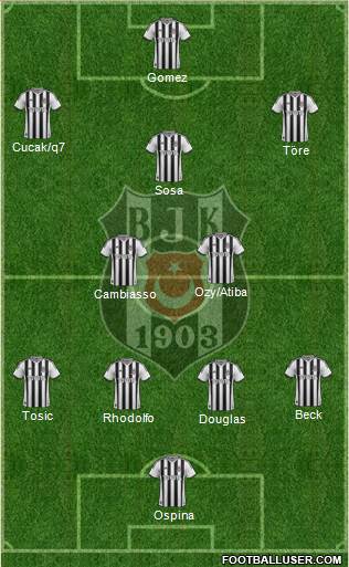 Besiktas JK Formation 2015