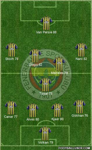 Fenerbahçe SK Formation 2015