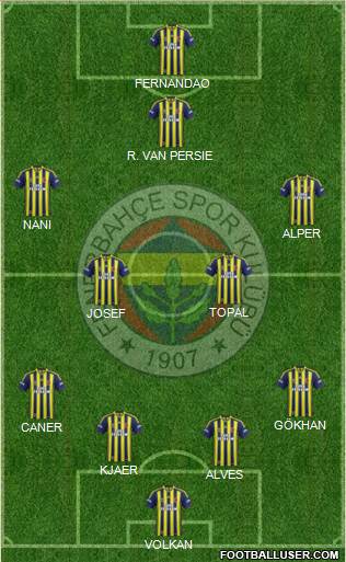 Fenerbahçe SK Formation 2015