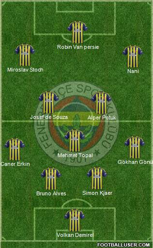Fenerbahçe SK Formation 2015