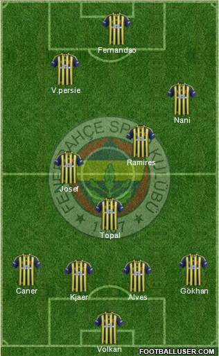 Fenerbahçe SK Formation 2015